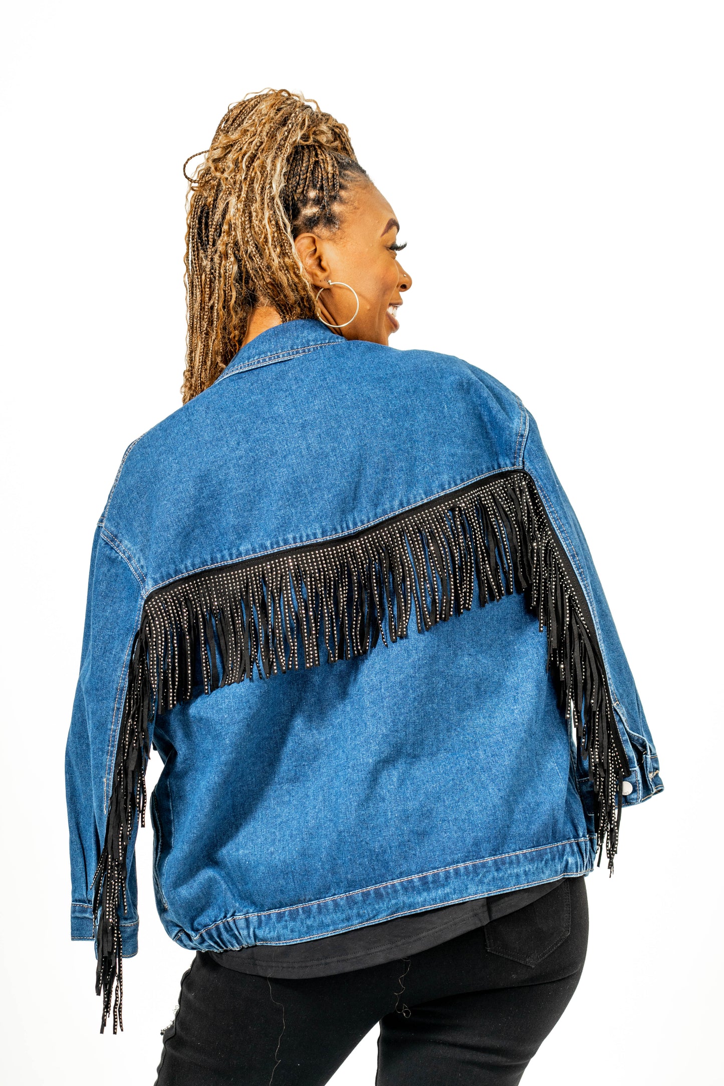 The Cowgirl Tour Fringe Denim Jacket